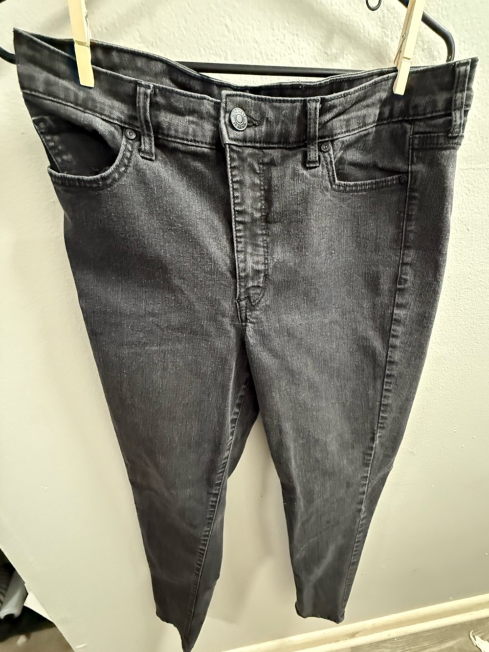 Nine West Super Skinny Gray/Black Wash Jeans – Stretch Denim